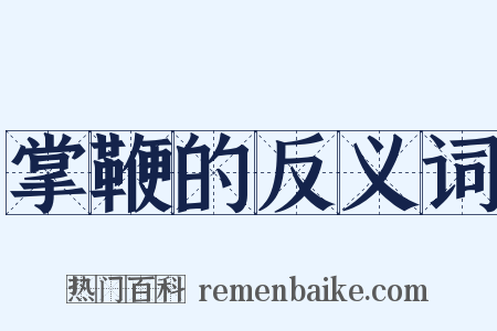 掌鞭的反义词是什么意思的图片